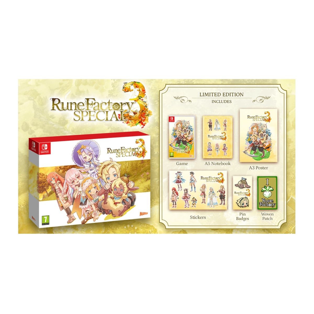 NINTENDO - Rune Factory 3 Special Limited Ed- Switch Físico - Sniper