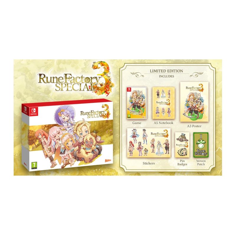 NINTENDO - Rune Factory 3 Special Limited Ed.- Switch Físico - Sniper