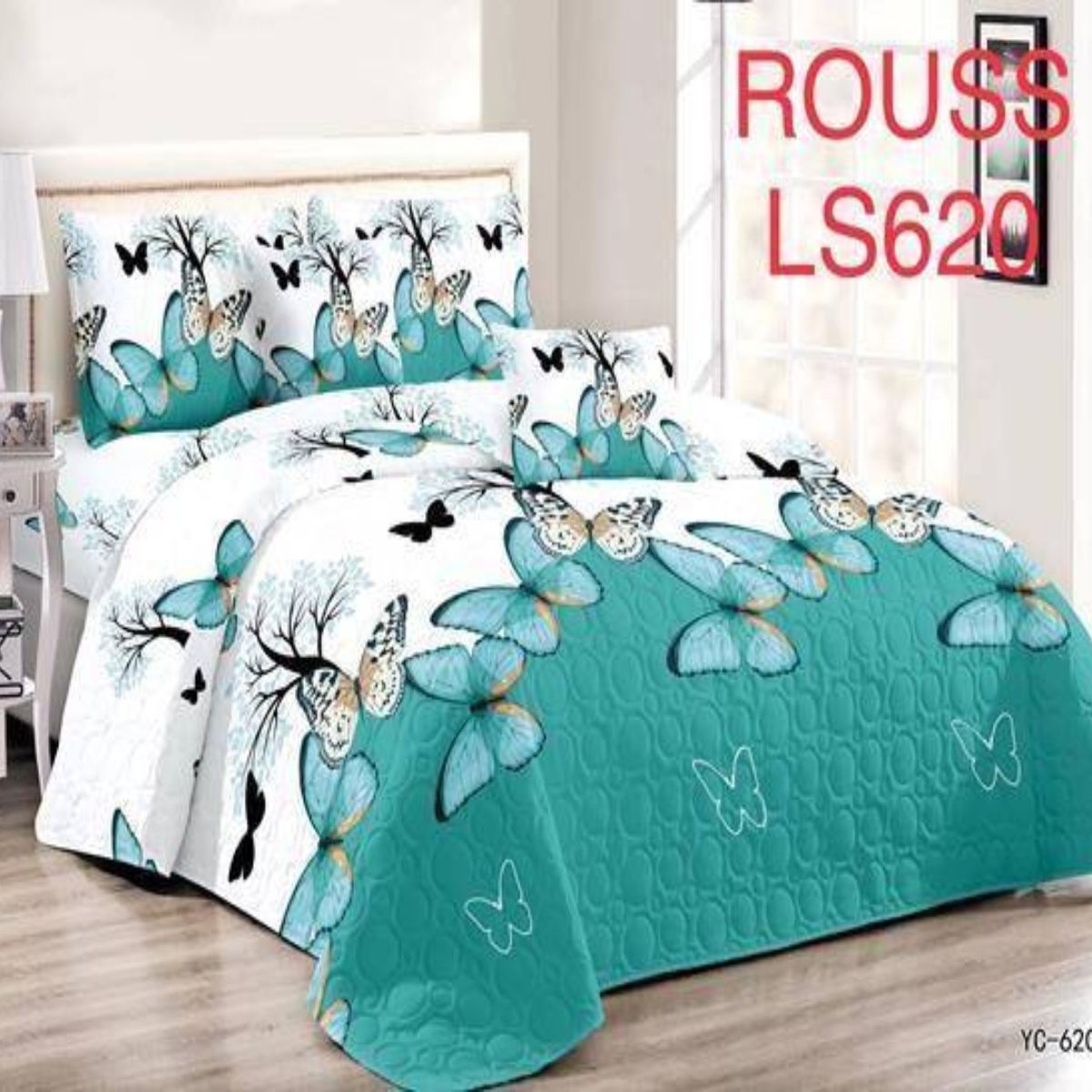 GENERICO - Cubrecama Quilt 1.5 Plaza Reversibles