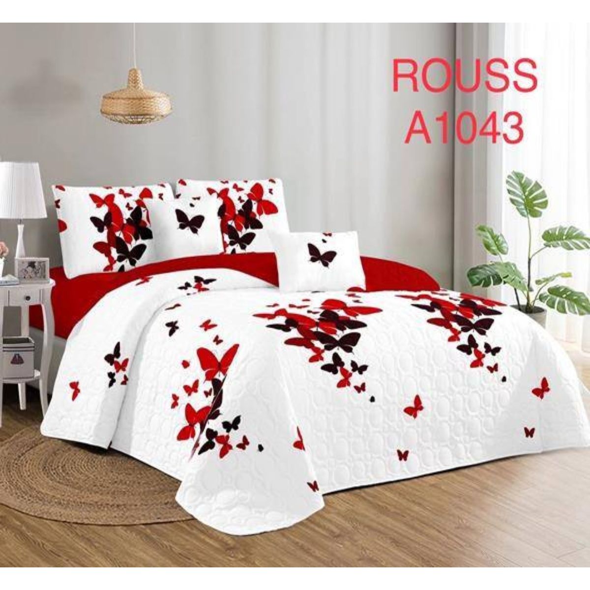 GENERICO - Cubrecama Quilt 1.5 Plaza Reversibles