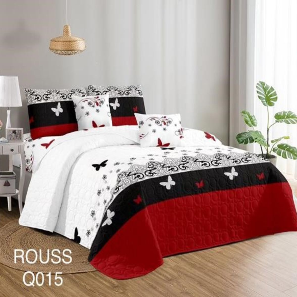 GENERICO - Cubrecama Quilt 1.5 Plaza Reversibles