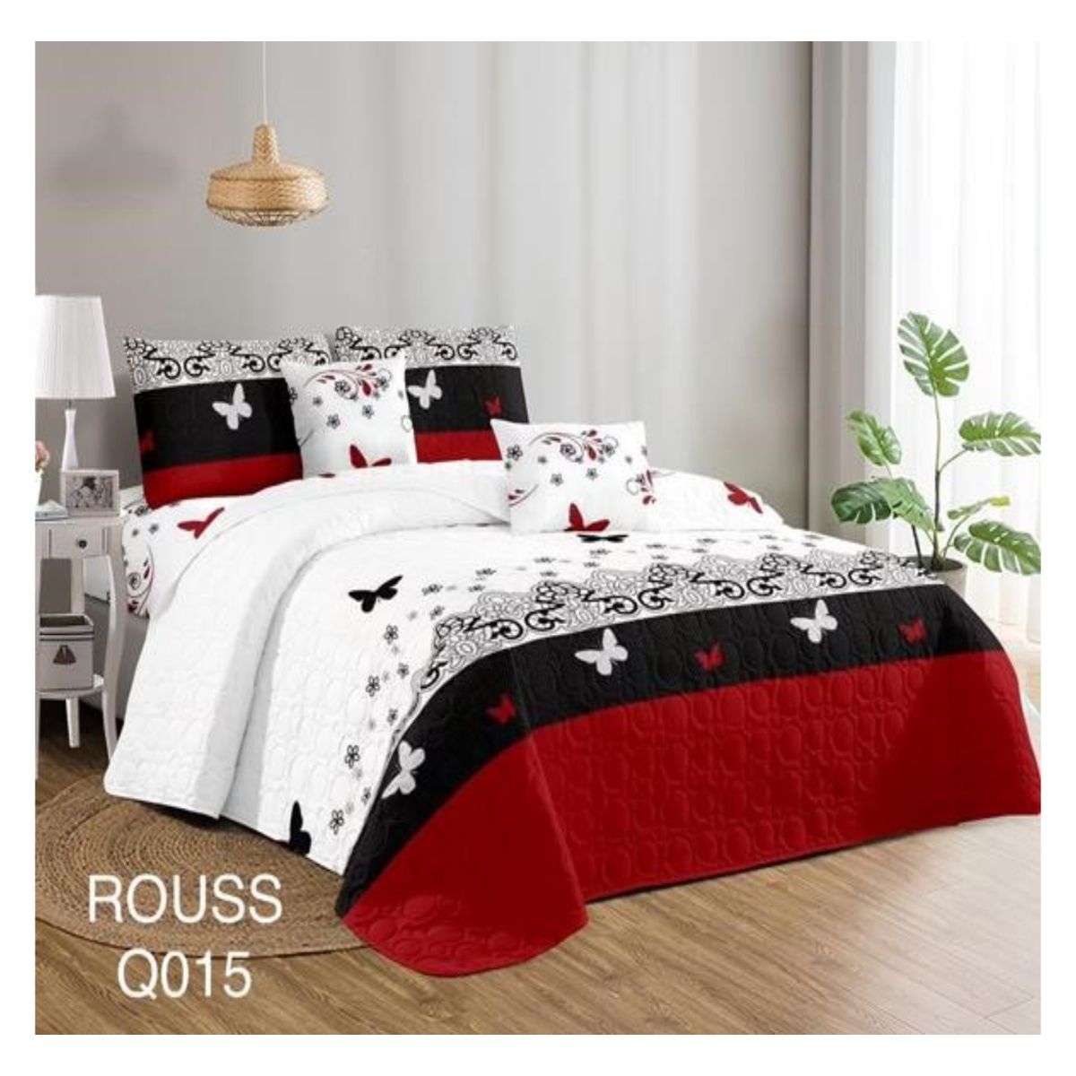 GENERICO - Cubrecama Quilt 1.5 Plaza Reversibles