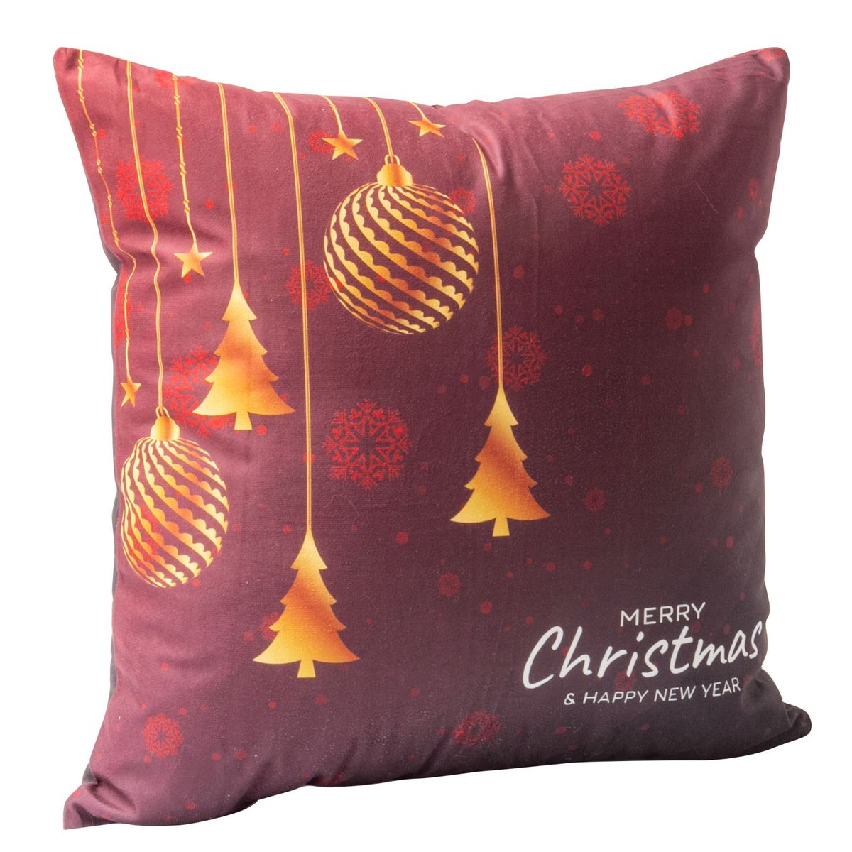 MASEL - Set 2 Cojines  Navidad Adornos 45x45 Rojo
