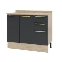 ARROW - Mueble base con cubierta 120x92x52 cm grafito