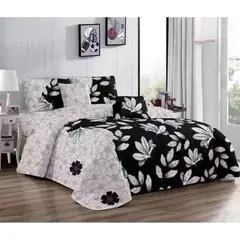 GENERICO - CUBRECAMA 1.5 PLAZA QUILT DE VERANO DUO COLOR DISEÑO DE FLORES