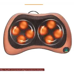 GENERICO - Masajeador Tipo Almohada Para Cuello Hombros y Espalda