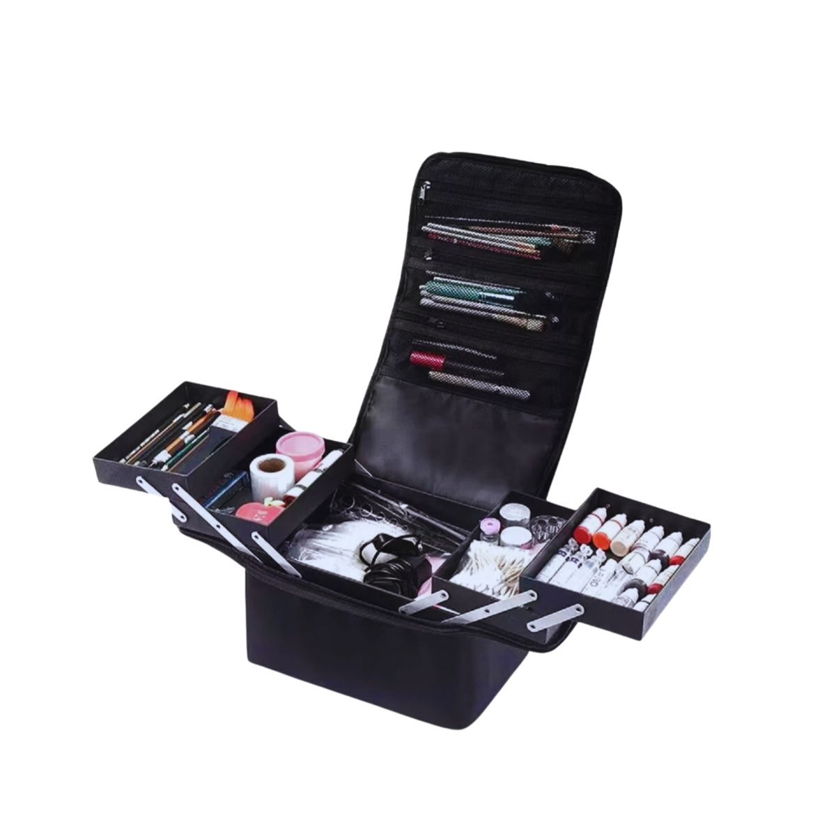 GENERICO - Maleta de mano para Manicure ó Maquillaje color Negro