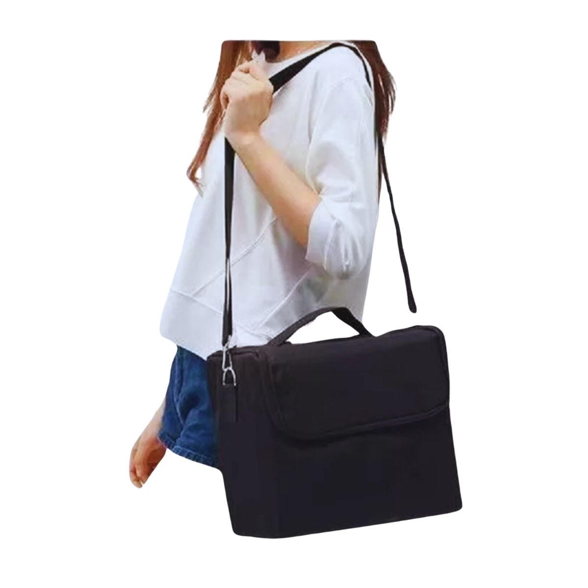 GENERICO - Maleta de mano para Manicure ó Maquillaje color Negro