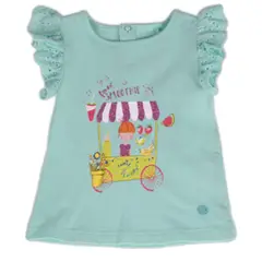 PILLIN - Polera Bebe Niña Turquesa