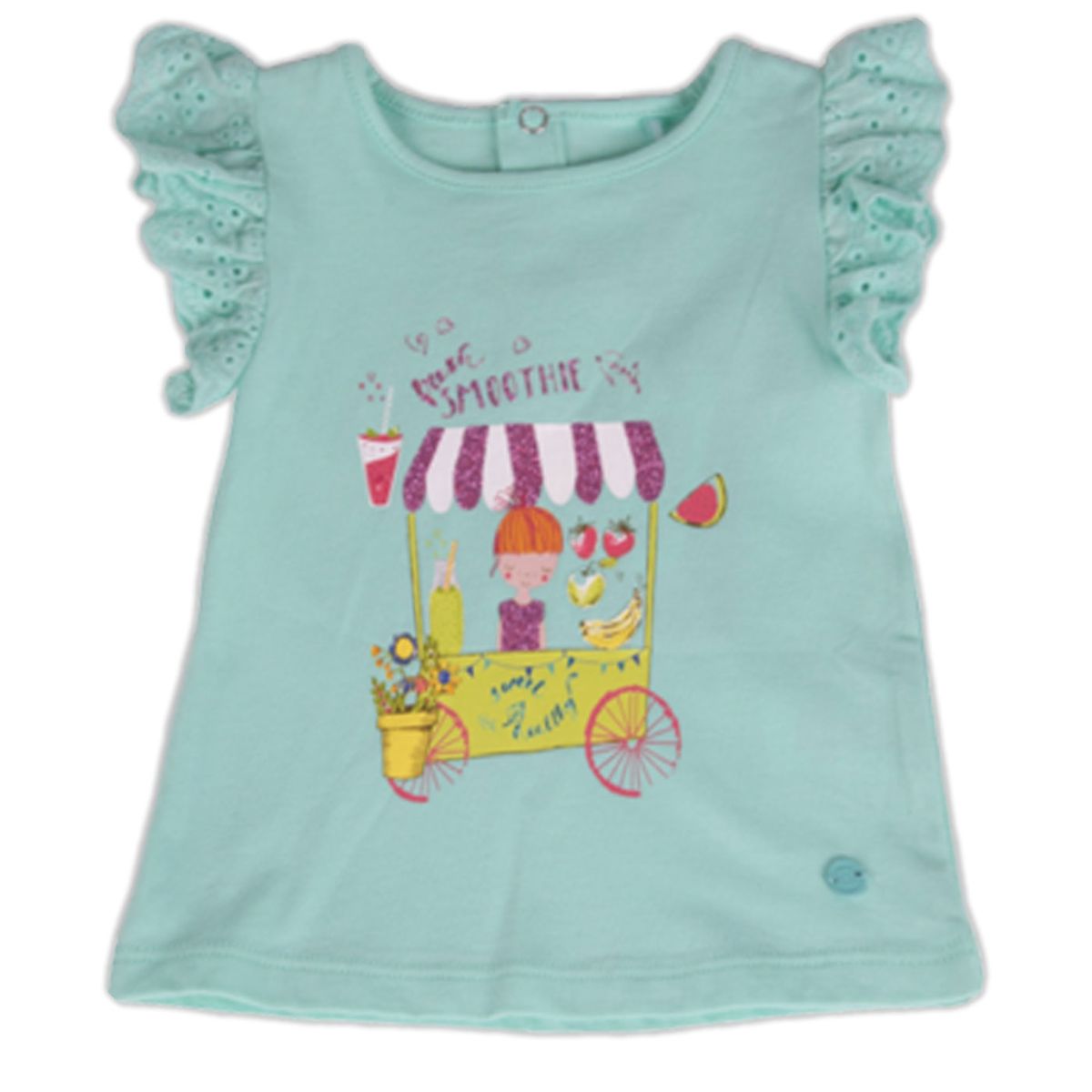 PILLIN - Polera Bebe Niña Turquesa Pillin PILLIN