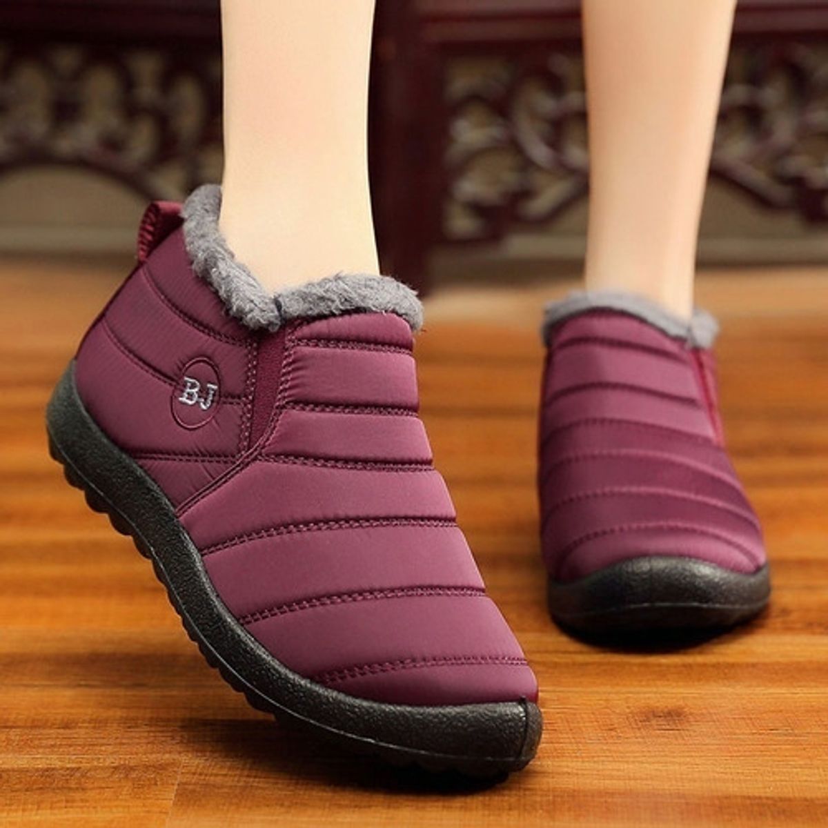 XHCY - Botas De Nieve Cortas Para Mujer