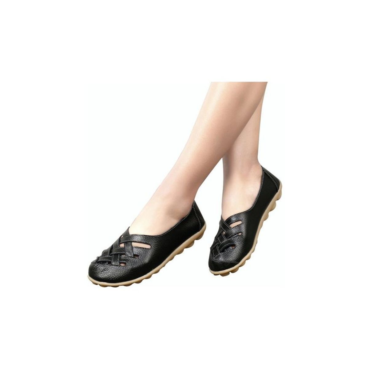 XHCY - Zapatos Planos De Mujer Con Suela De Tendón De Vacuno