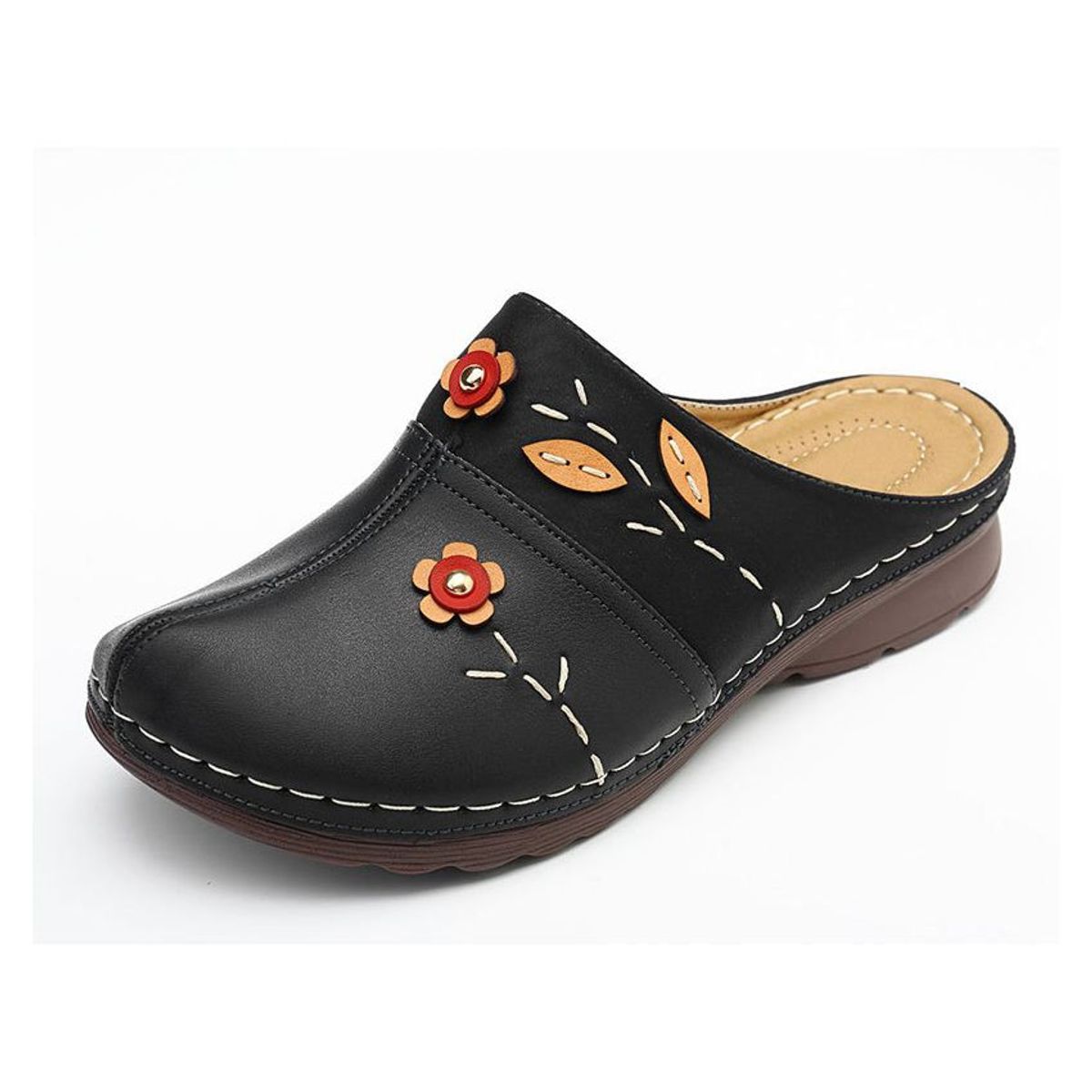 XHCY - Mujeres Zuecos Sandalias Señoras Comodidad Cerrado Dedo Cuña