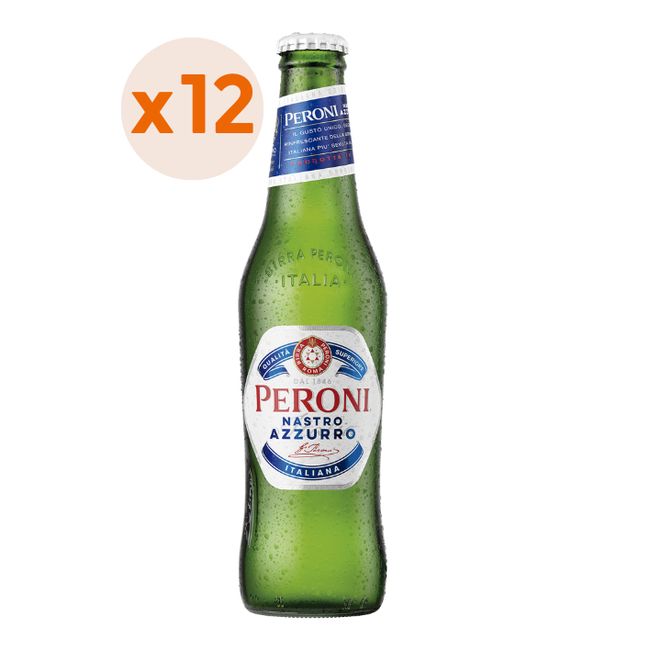 PAPERONI - 12X Cerveza Peroni Lager Botellín 5,1° 330Cc
