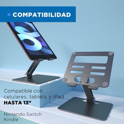 Imagen 2 del producto Soporte Porta Tablet Para iPad Celular Aluminio