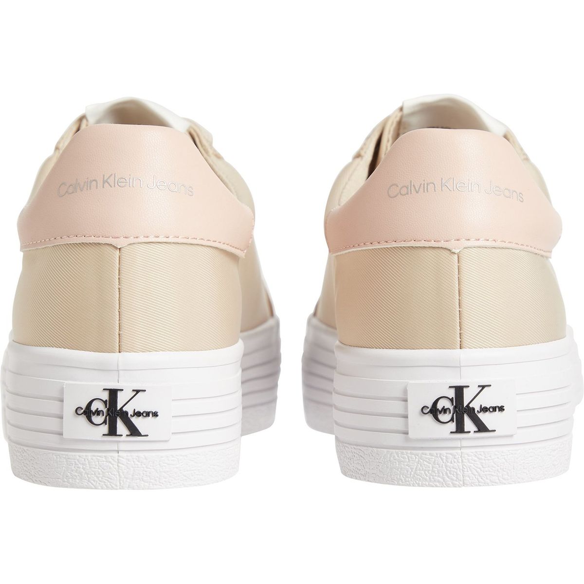 CALVIN KLEIN - Zapatilla Flatform Beige Calvin Klein