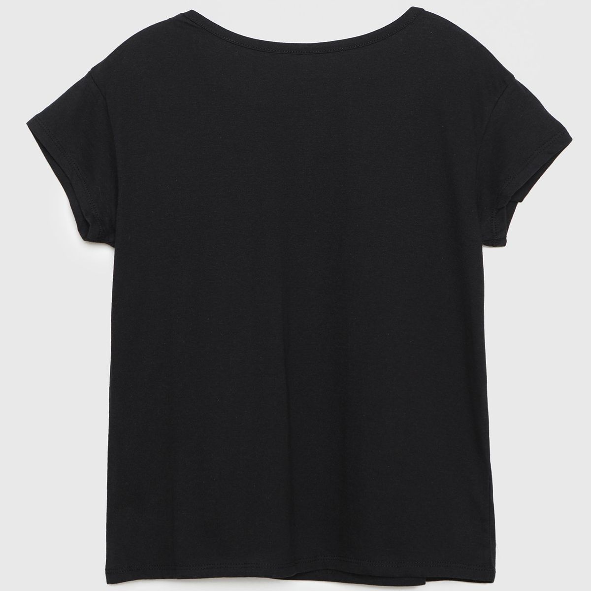 CALVIN KLEIN - Polera Script Logo Negro Calvin Klein