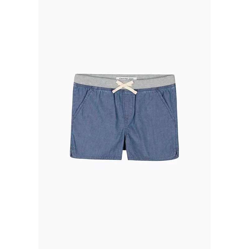 CALVIN KLEIN - Short Pull-On Logos Celeste Calvin Klein