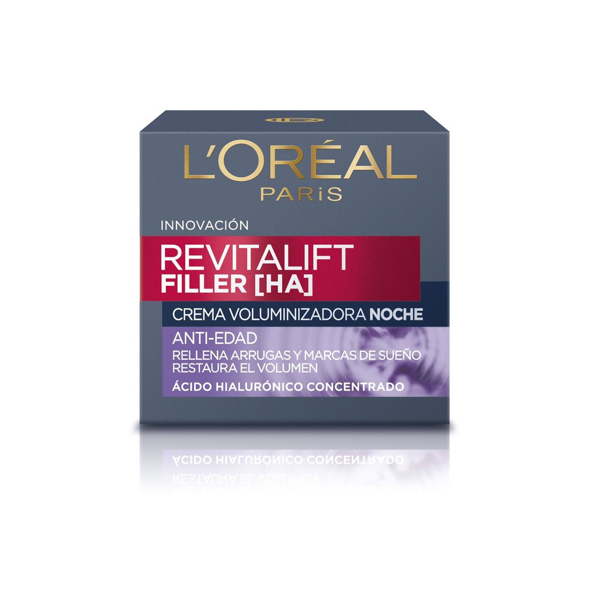 LOREAL PARIS - Crema Facial Noche Anti-Arrugas Filler Loreal Paris.