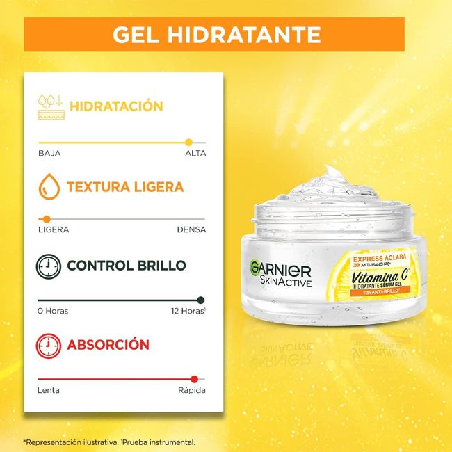GARNIER - Gel Serum Hidratante Rostro Express Aclara Garnier