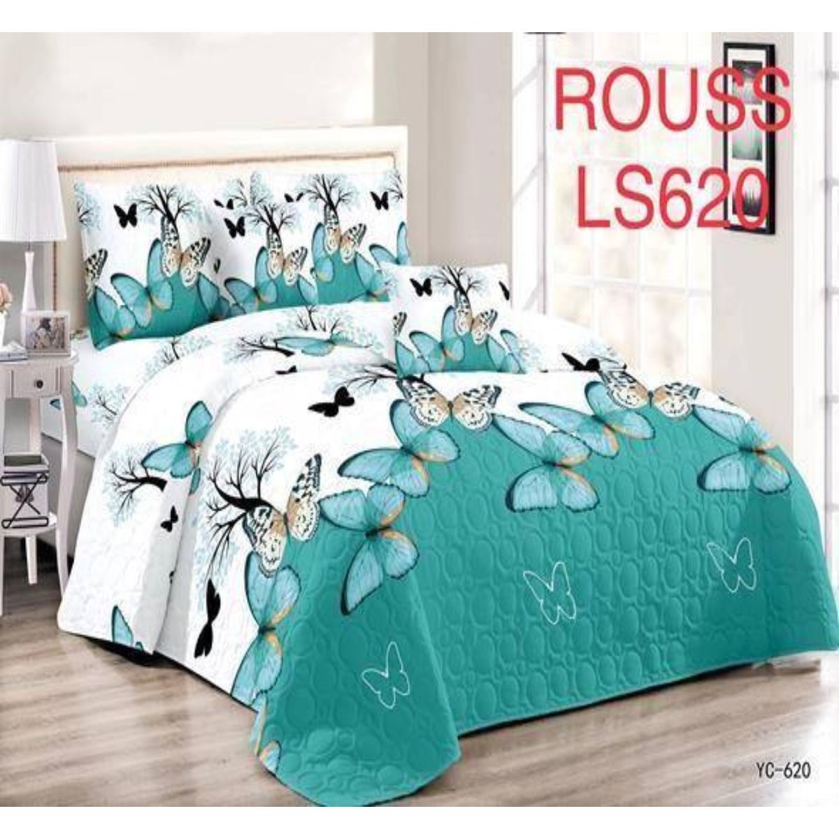 GENERICO - Cubrecama Quilt 1.5 Plaza Reversibles