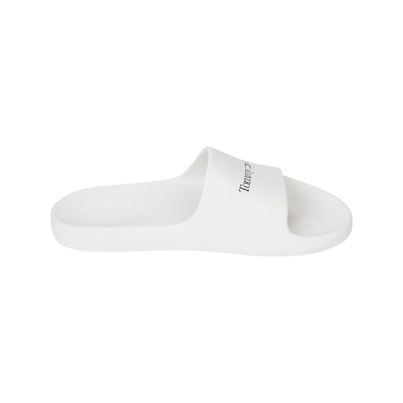 TOMMY HILFIGER - Sandalias Logo Script Blanco Mujer