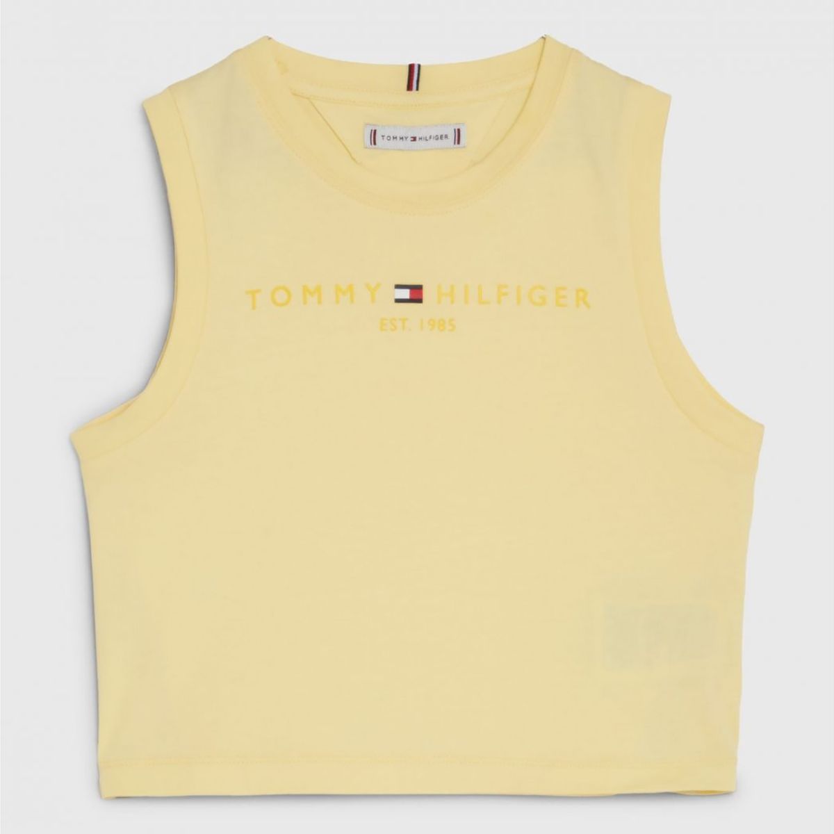 TOMMY HILFIGER - Polera Essential Sin Mangas Amarillo Niña