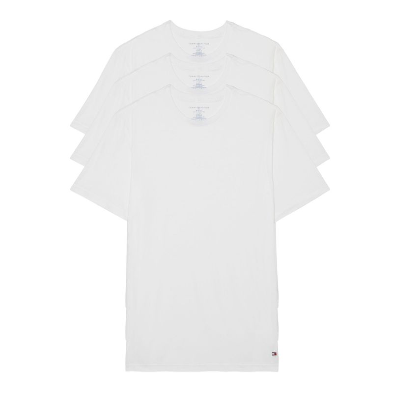TOMMY HILFIGER - Pack De 3 Camisetas C-Neck Blanco Hombre