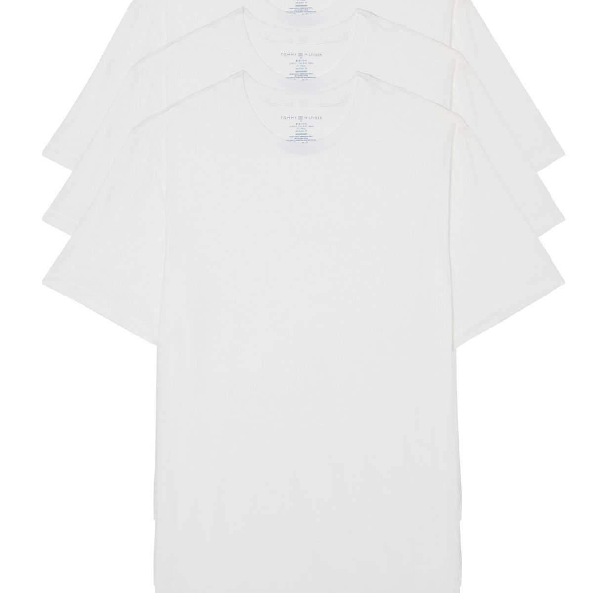 TOMMY HILFIGER - Pack De 3 Camisetas C-Neck Blanco Hombre