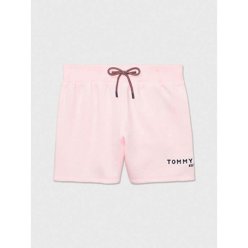 TOMMY HILFIGER - Shorts Adaptive Casual Con Logo Rosa Niña