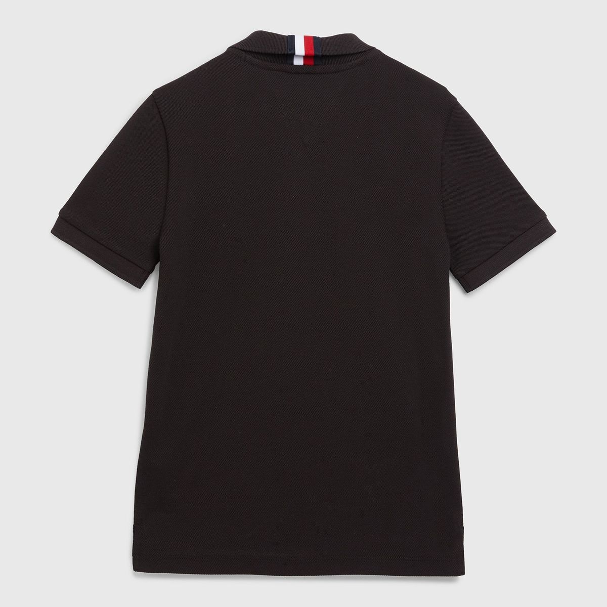 TOMMY HILFIGER - Polo Th Flag Logo Negro Niño