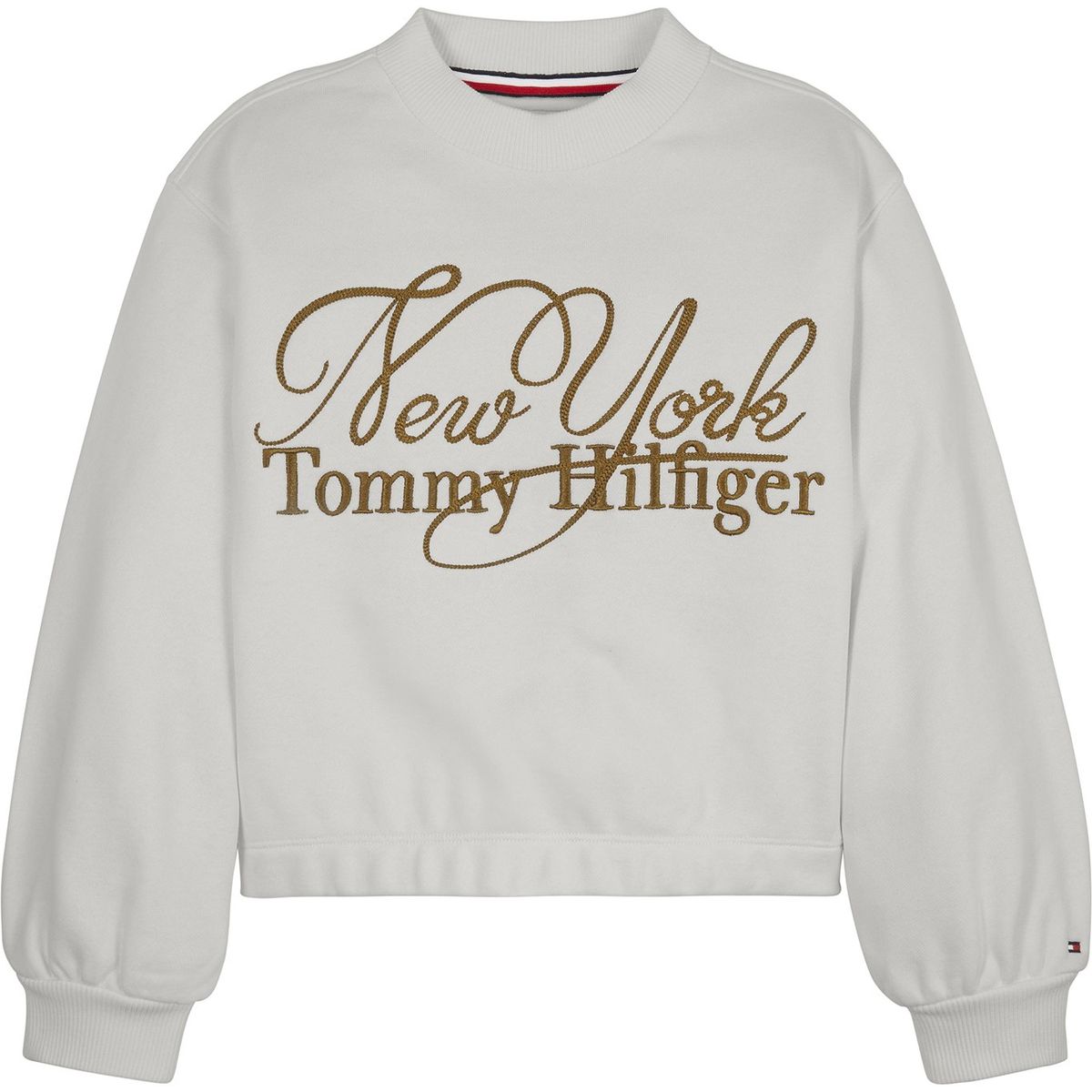 TOMMY HILFIGER - Polerón Con Logo New York City Blanco Niña