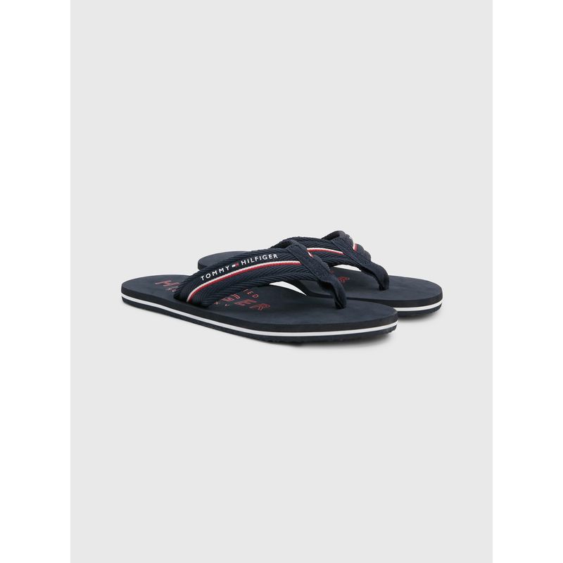 TOMMY HILFIGER - Sandalias Corporate Con Logo Azul Hombre