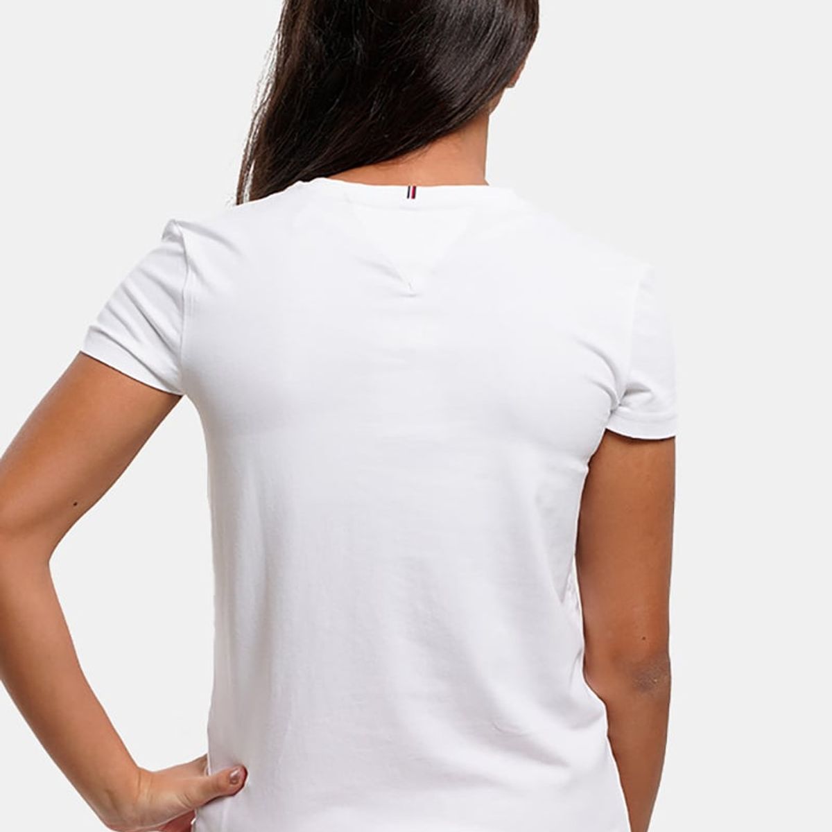 TOMMY HILFIGER - Polera Varsity Con Logo Blanco Niña