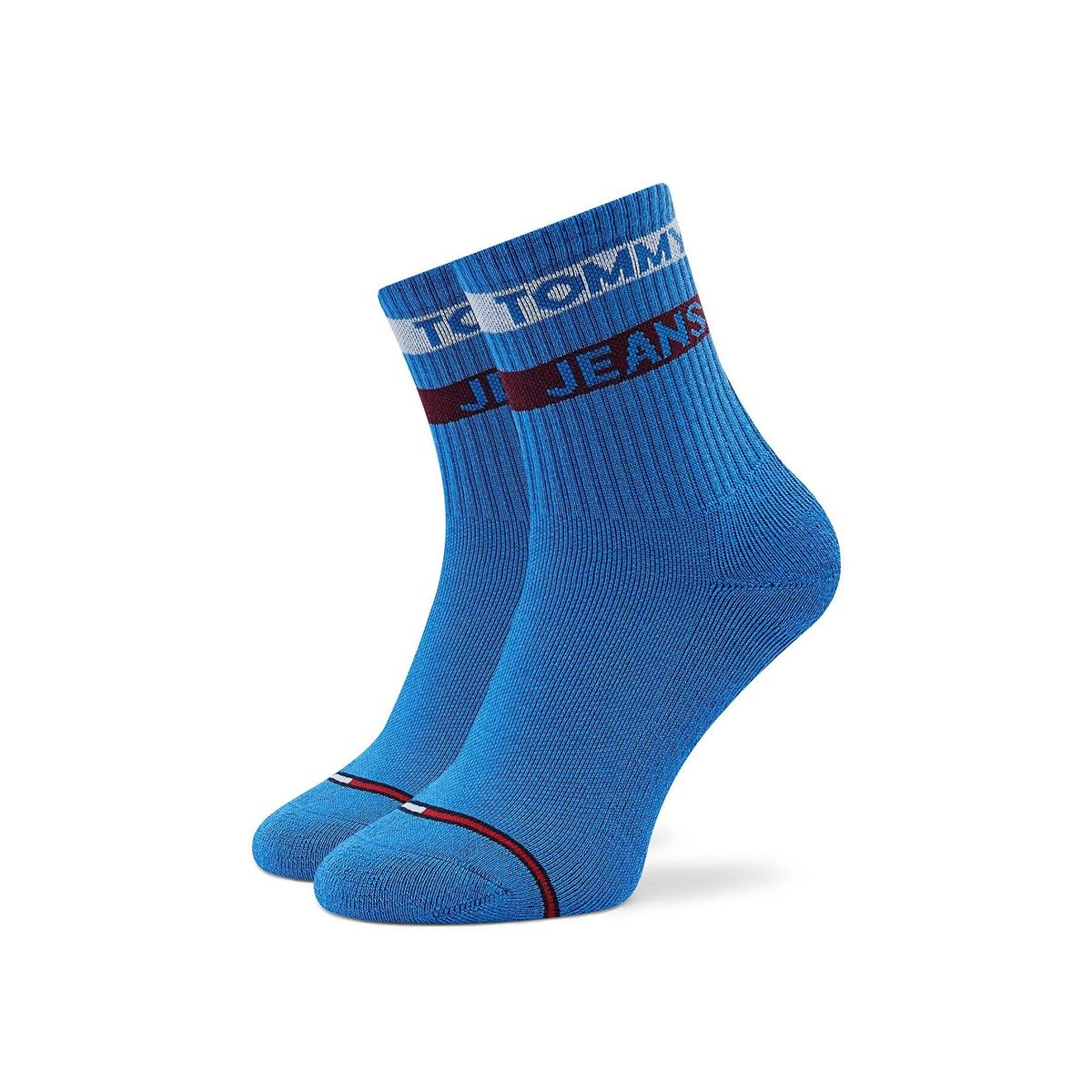 TOMMY HILFIGER - Calcetines Unisex Cortos Rayados Azul Hombre