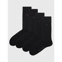 Pack De 2 Calcetines De Rayas Pequeñas Negro