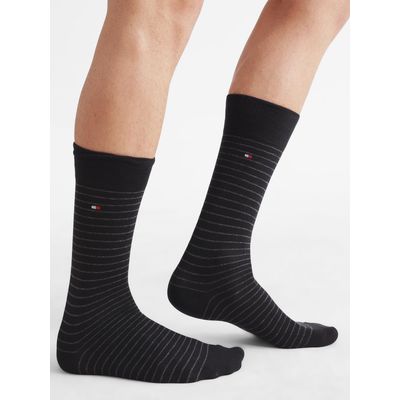 Imagen 2 del producto Pack De 2 Calcetines De Rayas Pequeñas Negro