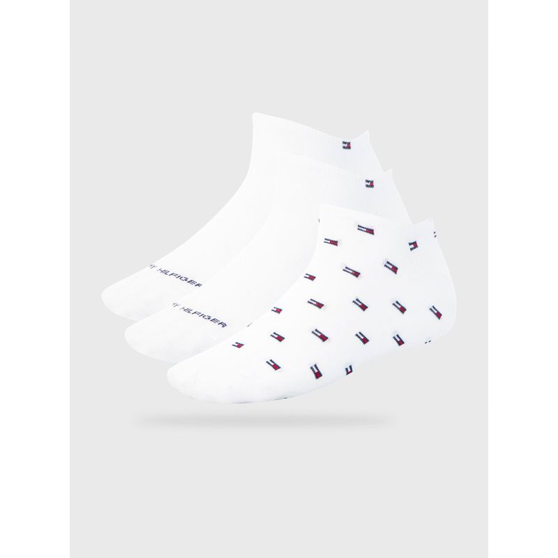 TOMMY HILFIGER - Pack De 3 Pares De Calcetines Sport Cortos Blanco Tommy Hilfiger