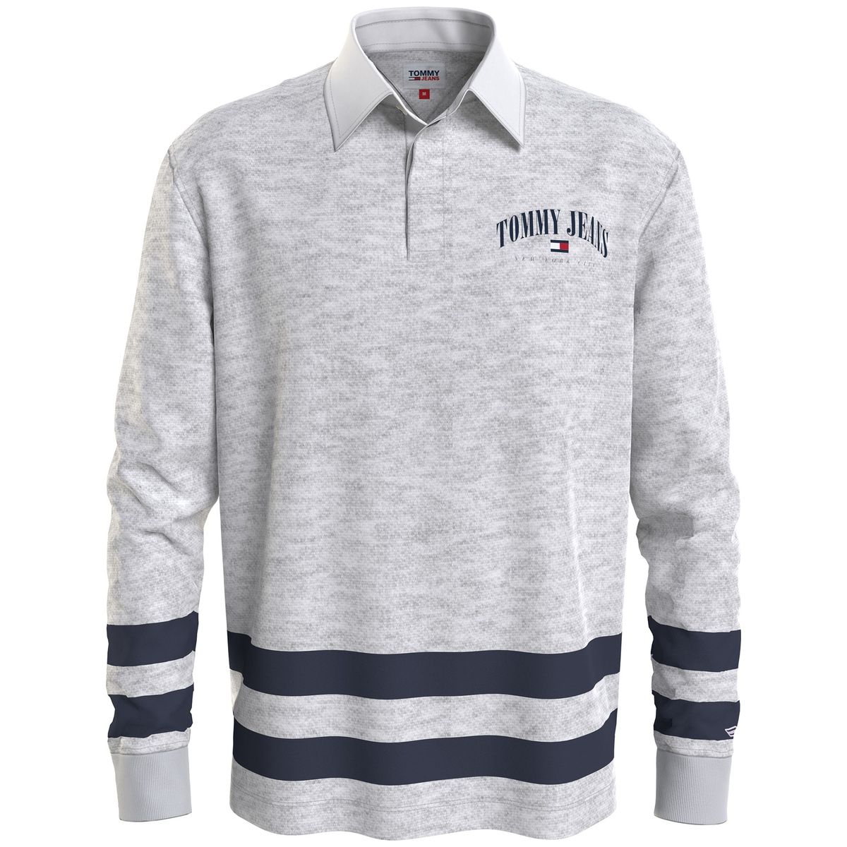 TOMMY HILFIGER - Polo Relaxed Varsity Rugby Gris Hombre
