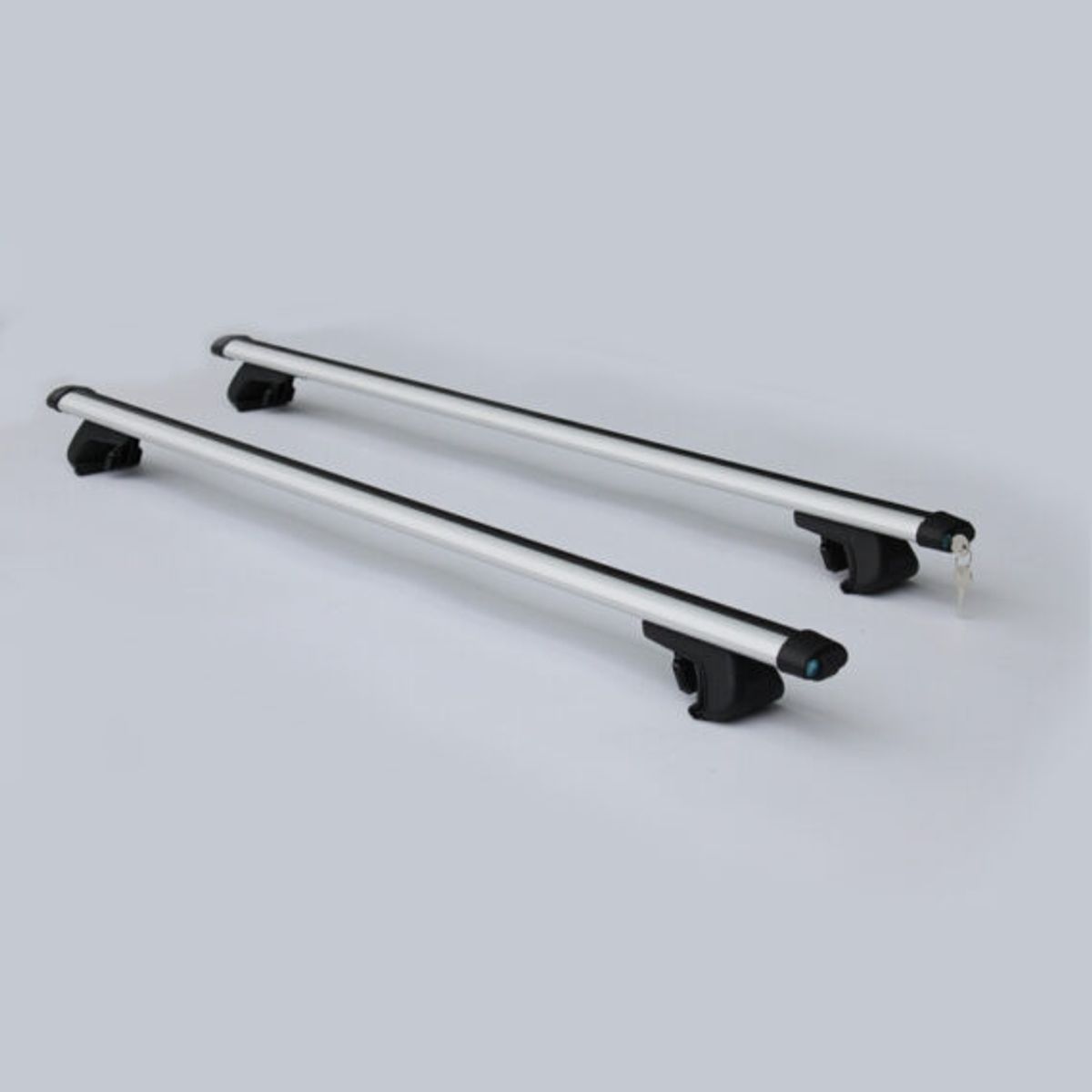 FLAMINGOS - Barra Porta Equipaje Ovalada Aluminio 120 cms + Llave. Calidad Premium