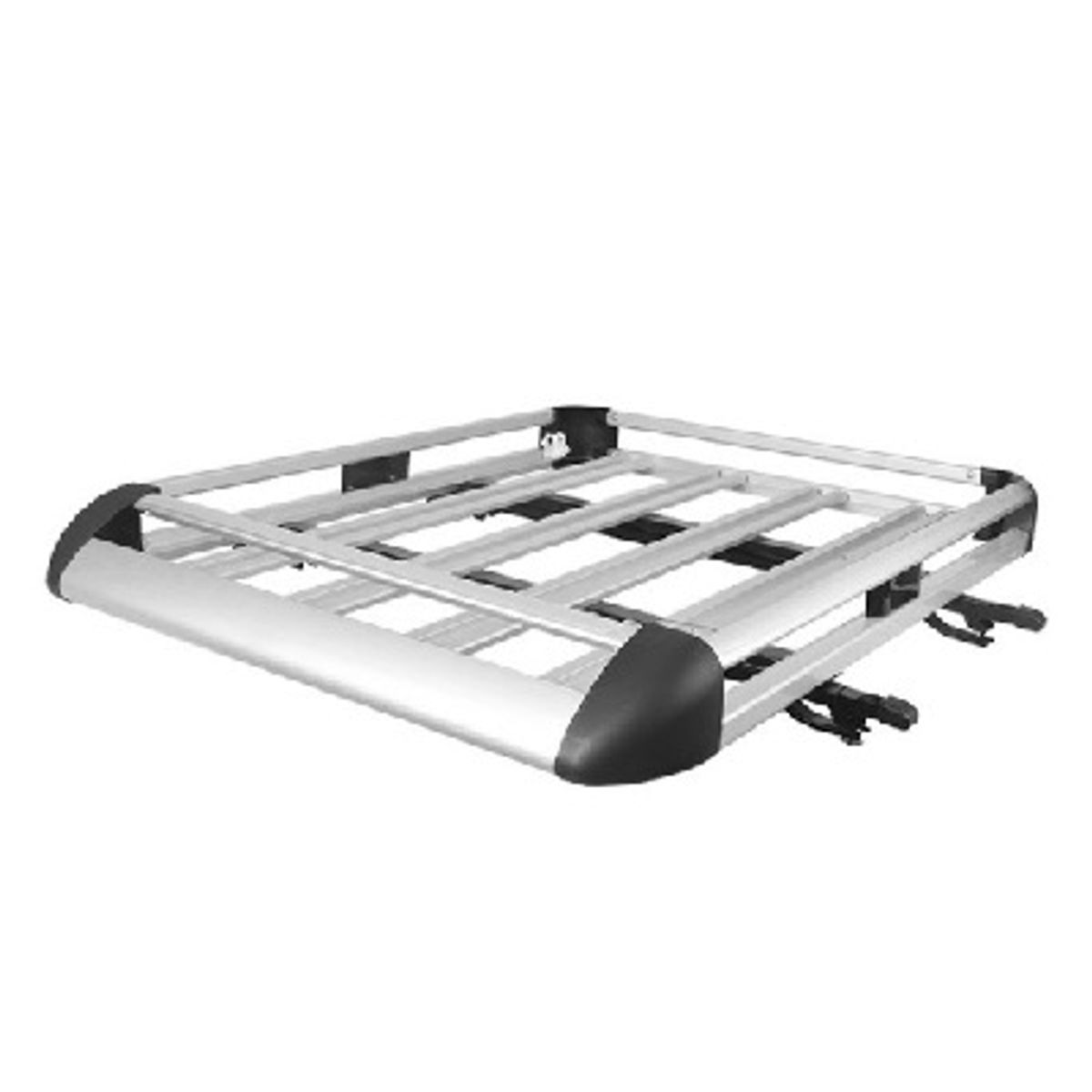 FLAMINGOS - Parrilla Carga Auto Aluminio 160 cms x 110 cms + Barra Porta Equipaje 120 cms