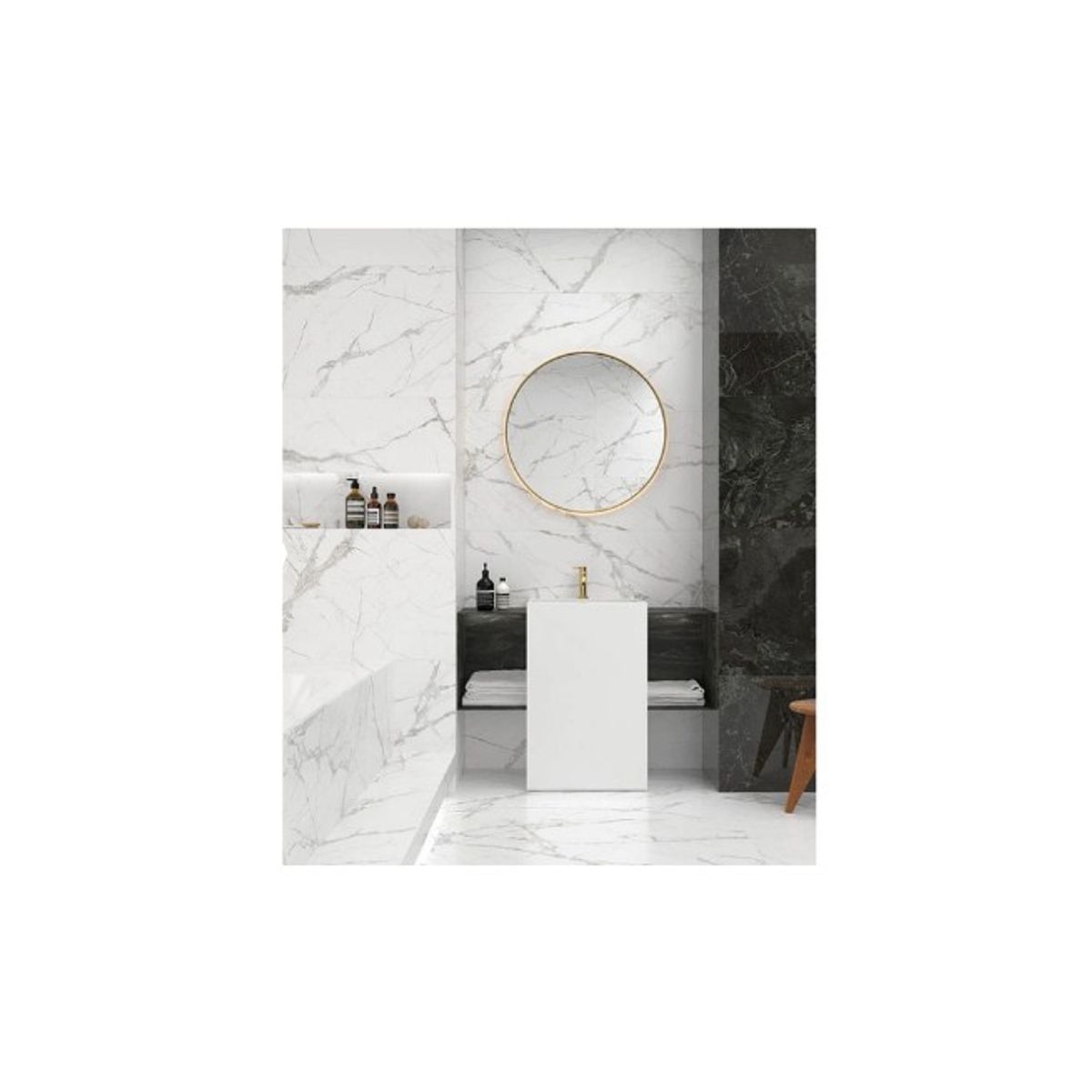 GENERICO - Pack 10 pegatina laminas efecto mármol adhesiva para baño, dormitorio, cocina, azulejos 60x30