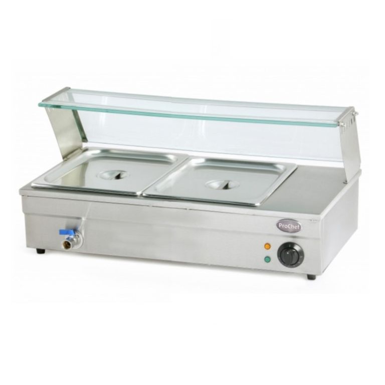 PROCHEF Vitrina de Calor Baño Maria Sobremesa 2 x GN 1/2