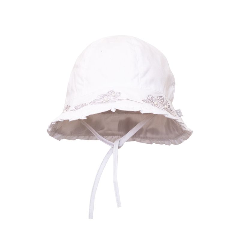 PILLIN - Gorro Bebé Algodón Verano Niña Blanco PILLIN