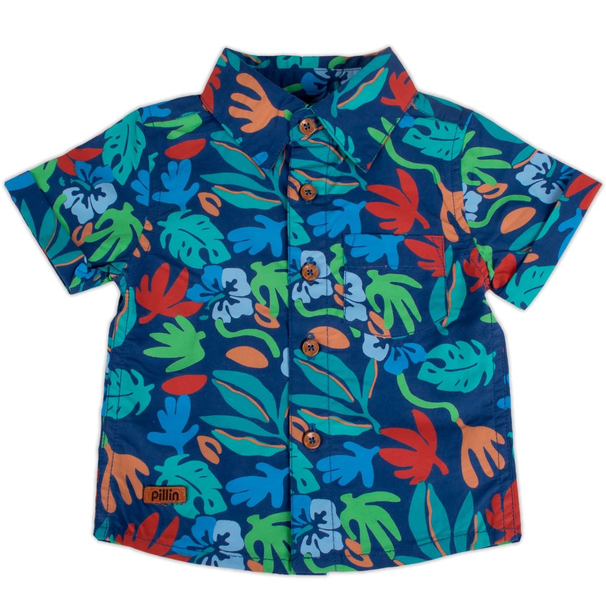 PILLIN - Camisa Bebe Niño Azul Pillin PILLIN