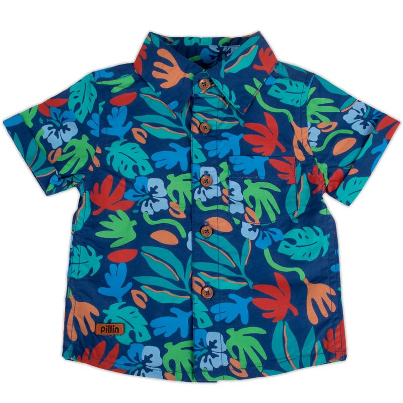 PILLIN - Camisa Bebe Niño Azul Pillin PILLIN