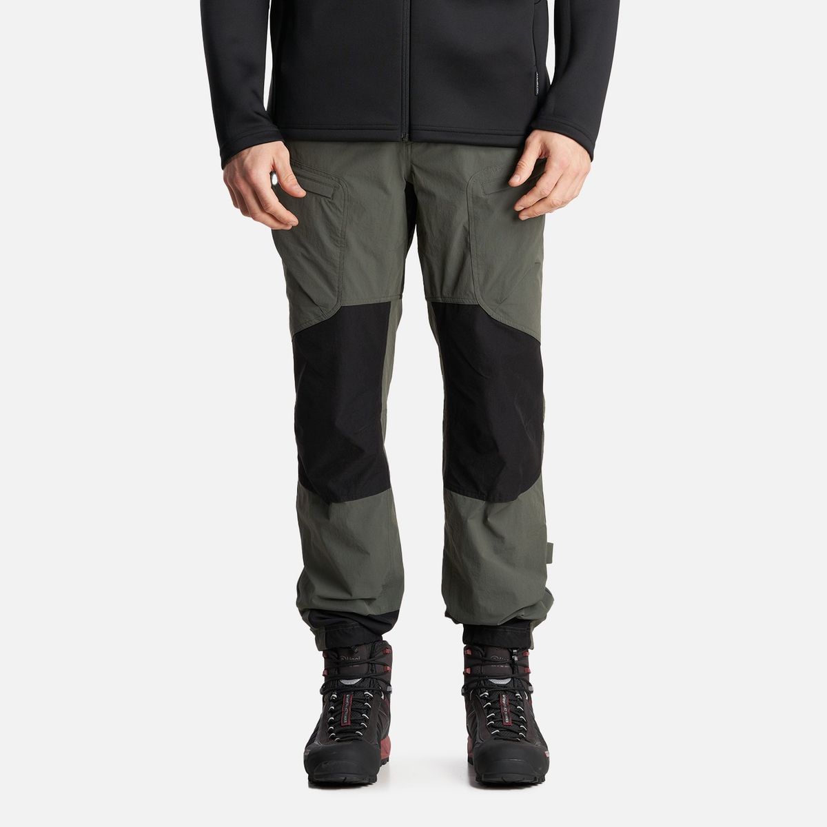 LIPPI - Pantalon Hombre Wollaston Mountain Q-Dry Regular Fit Pants Verde Militar Lippi