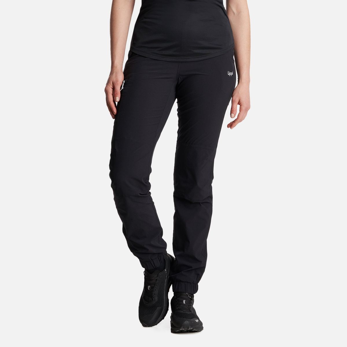 LIPPI - Pantalon Mujer  PureTrek Q-Dry Pants Negro Lippi