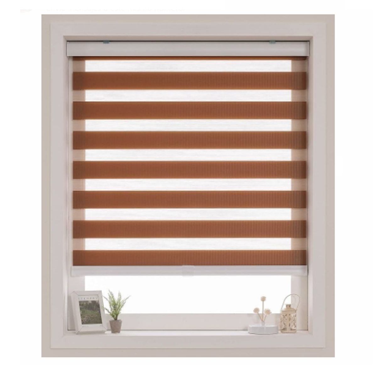 GENERICO - Cortina Roller Dúo Marron 80x200cm