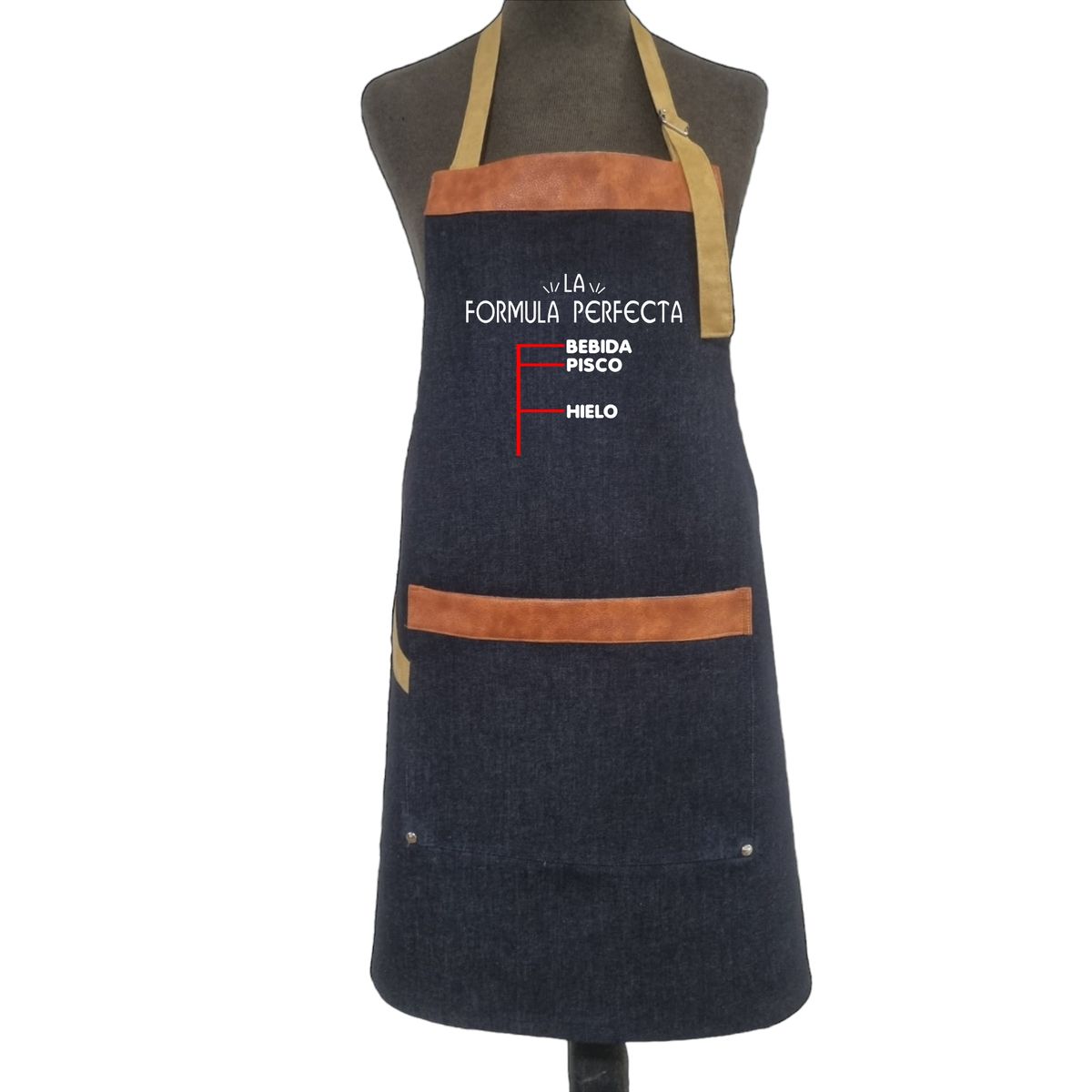 GENERICO - Delantal o Pechera de Mezclilla más Bordado